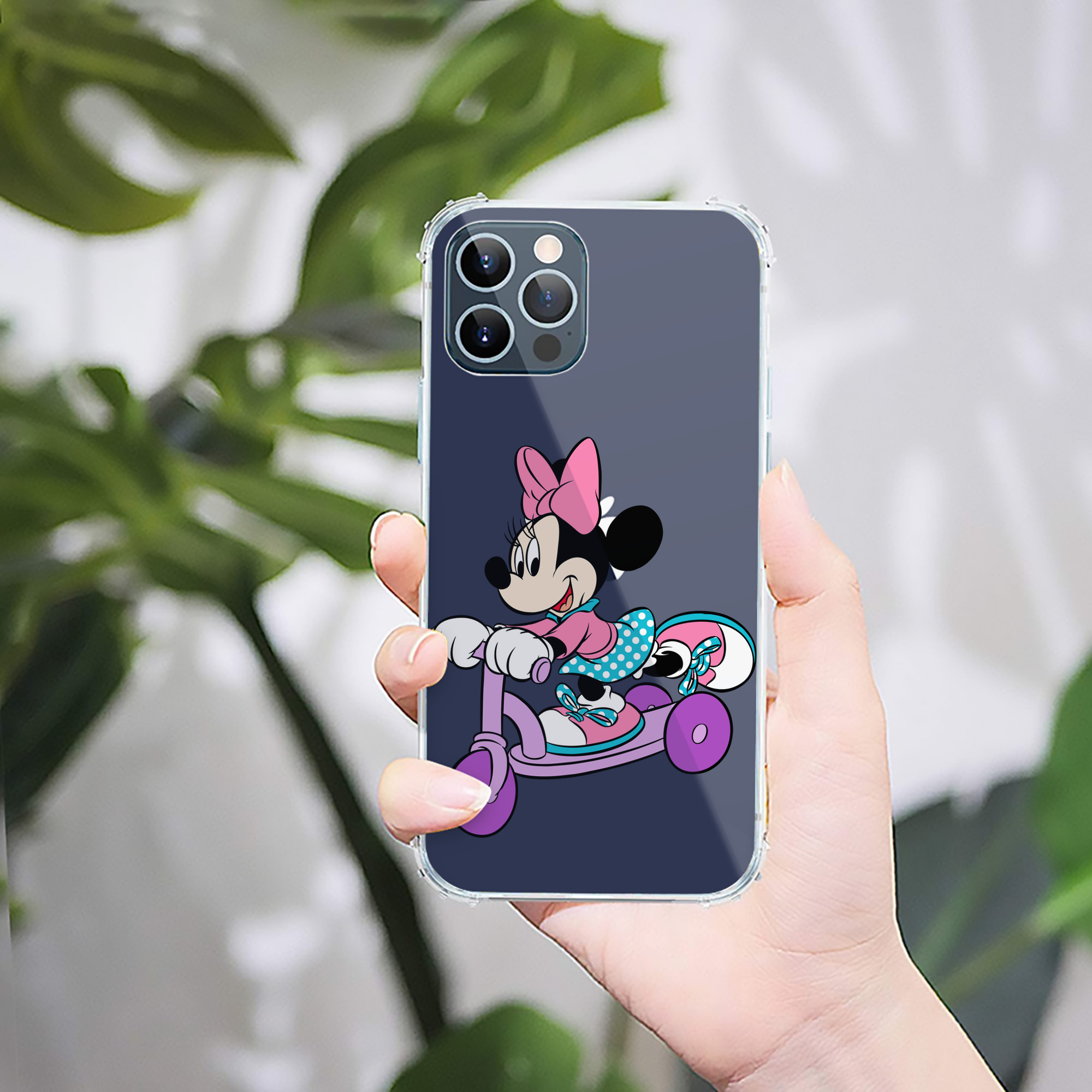 （画像用） ミッキーマウス Mickey Mouse 【iPhone 12シリーズ対応】透明スマホケース（クリアソフトケース）